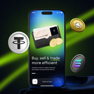 Fathomtally handelsplatform-interface weergegeven op een mobiel apparaat